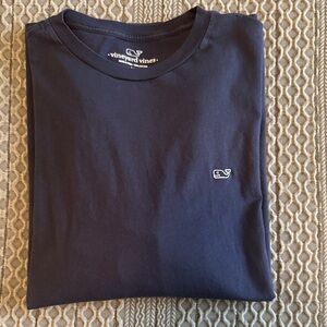 Vineyard Vines Men's Deep Blue Long Sleeve Tee